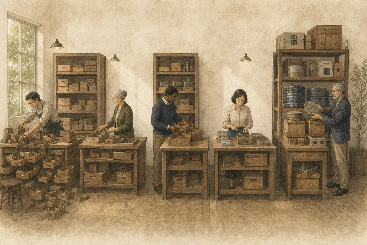 다섯 투자 거장이 서로 다른 횟수로 포트폴리오 선반을 손보지만 전체 변화의 크기는 다른 작업실